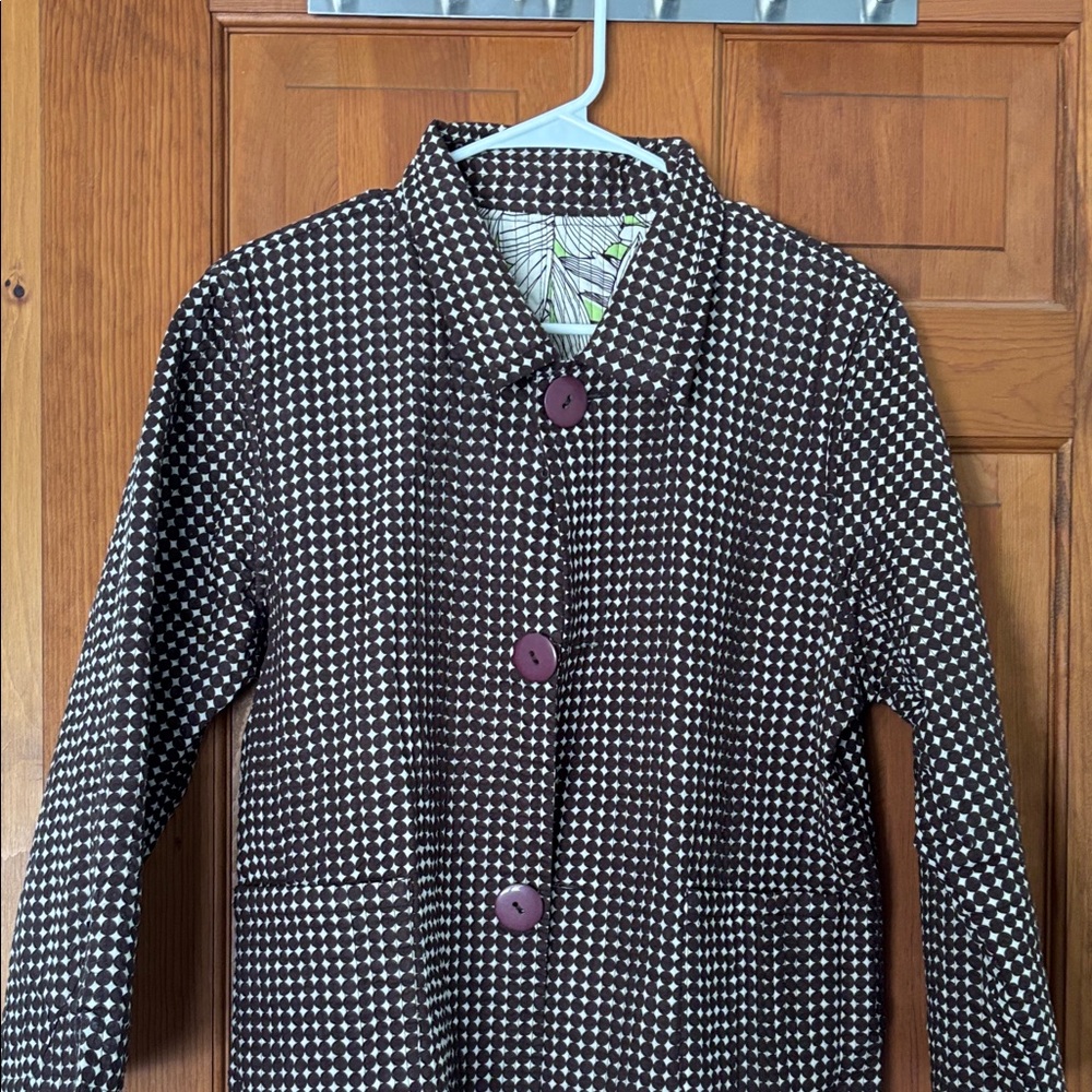 Appleseeds Reversible Quilted Summer Jacket – Polka Dot & Lime Green